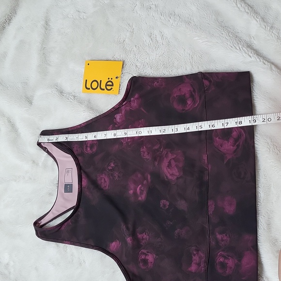 LOLE Dalia Crushed Blooms Purple Tank Top, Size Large, New With Tag - Picture 5 of 9